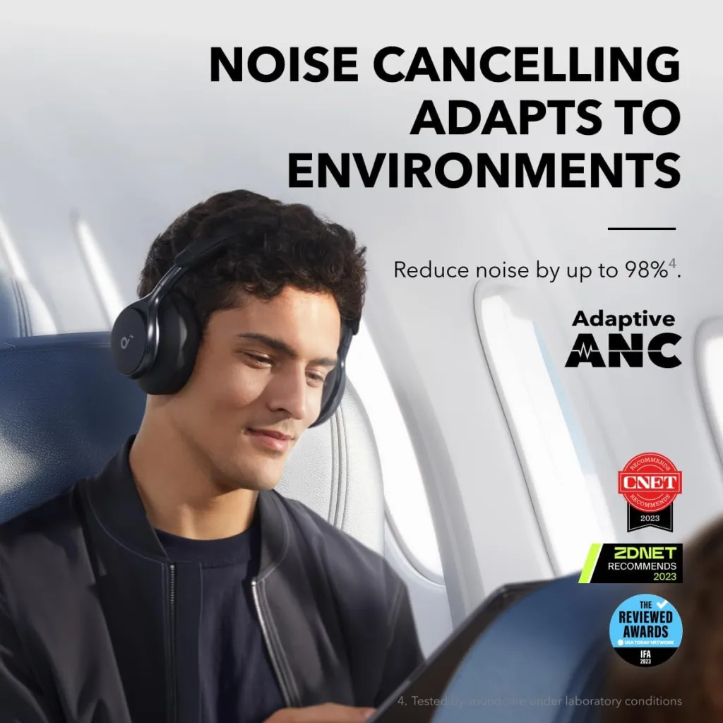  Anker Soundcore Space One : Active Noise Cancelling Headphones